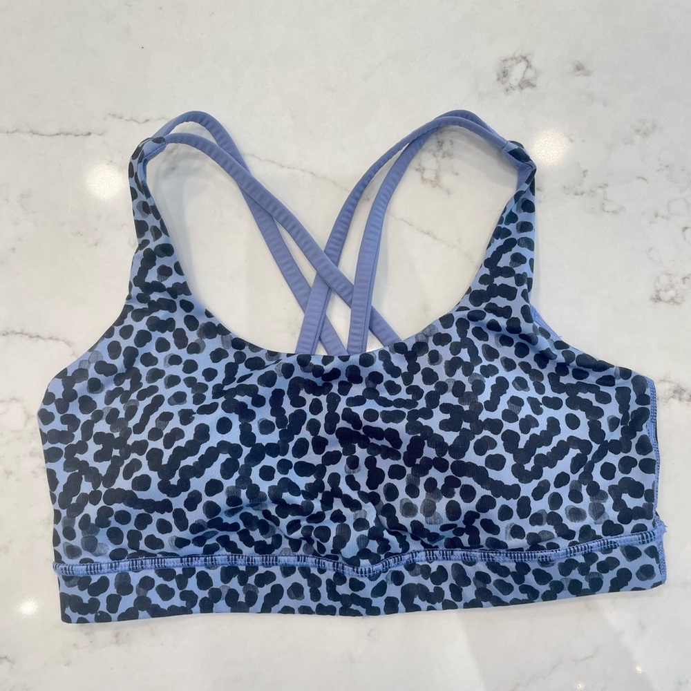 Lululemon Sz 8 Blue Sports Bra